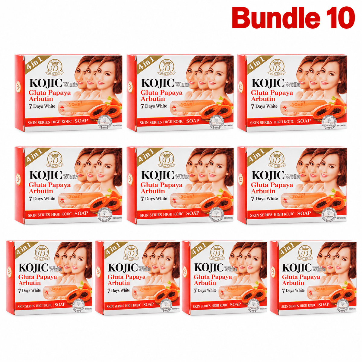 Kojic White Gluta Papaya Arbutin 7 Days White Soap 160 ml - Yado African & Caribbean Market