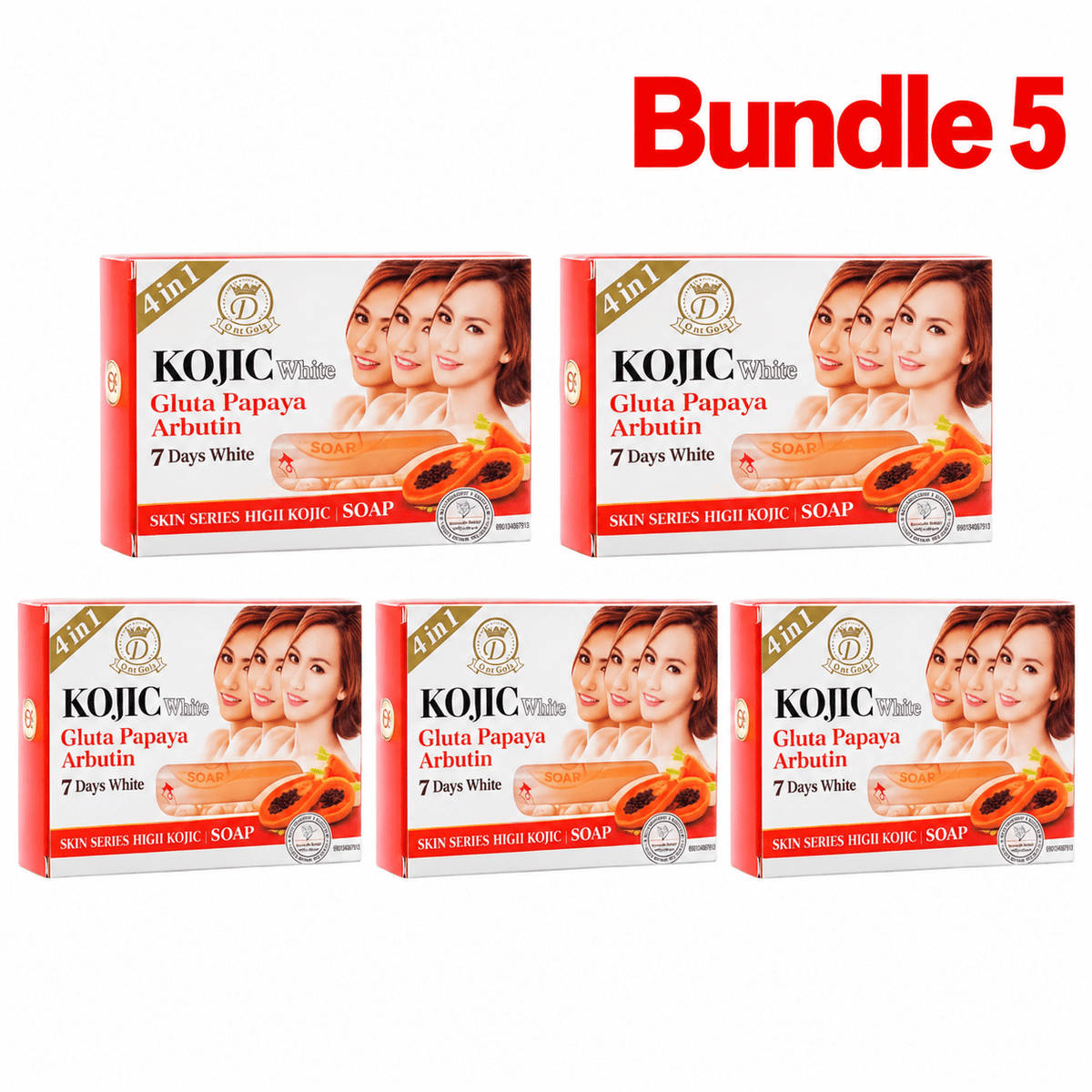 Kojic White Gluta Papaya Arbutin 7 Days White Soap 160 ml - Yado African & Caribbean Market