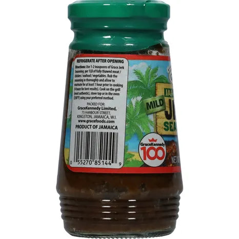 Grace Mild Jamaican Jerk Seasoning brings you authentic Caribbean taste with a smooth, gentle heat. Ideal for adding flavorful island spice to meats, seafood, and vegetables without overwhelming heat.