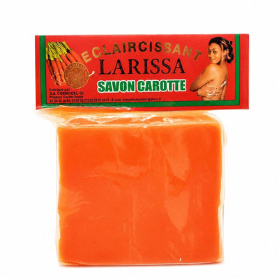 Larissa Carrot Soap 225g, brightening daily cleansing bar with carrot extract