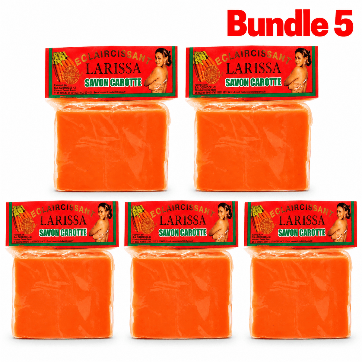 Larissa Carrot Soap 225g | Brightening Daily Cleanser - Yado African & Caribbean Market