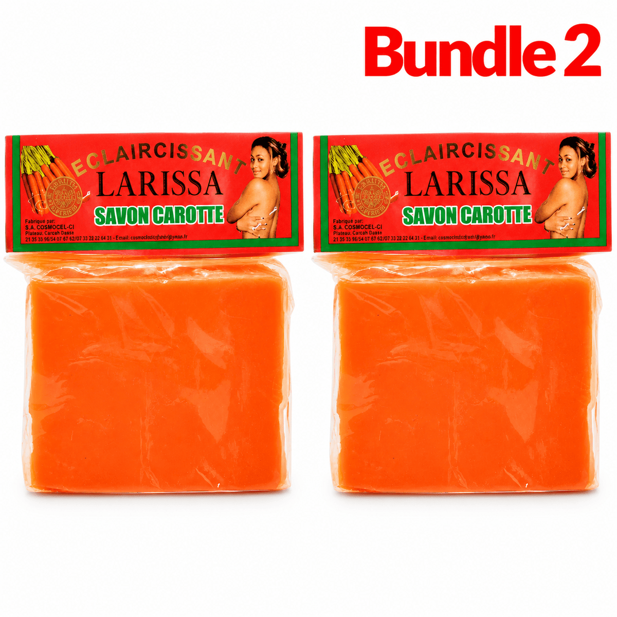 Larissa Carrot Soap 225g | Brightening Daily Cleanser - Yado African & Caribbean Market