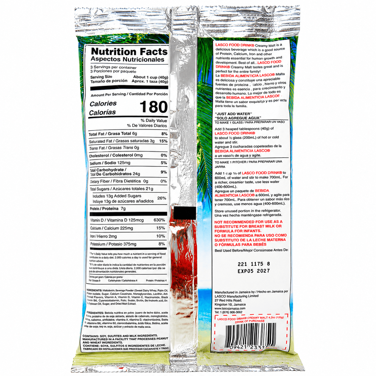 Lasco Soy Food Drink Malt | Nutritious Malt Soy Beverage - Yado African & Caribbean Market