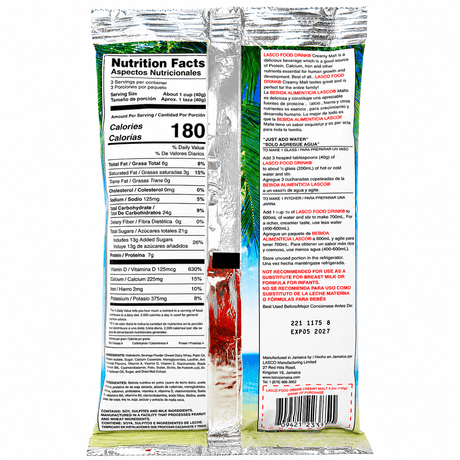 Lasco Soy Food Drink Malt | Nutritious Malt Soy Beverage - Yado African & Caribbean Market