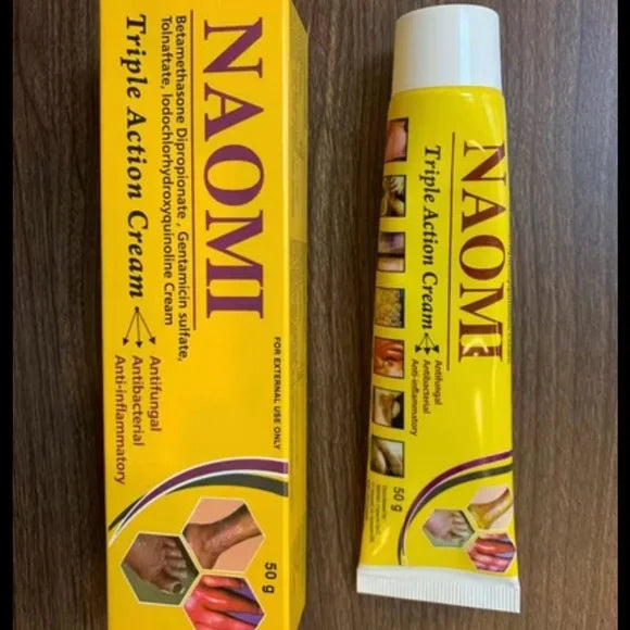 NAOMI Cream – 50ml skincare jar, moisturizing face cream in sleek packaging, ready for shipping.