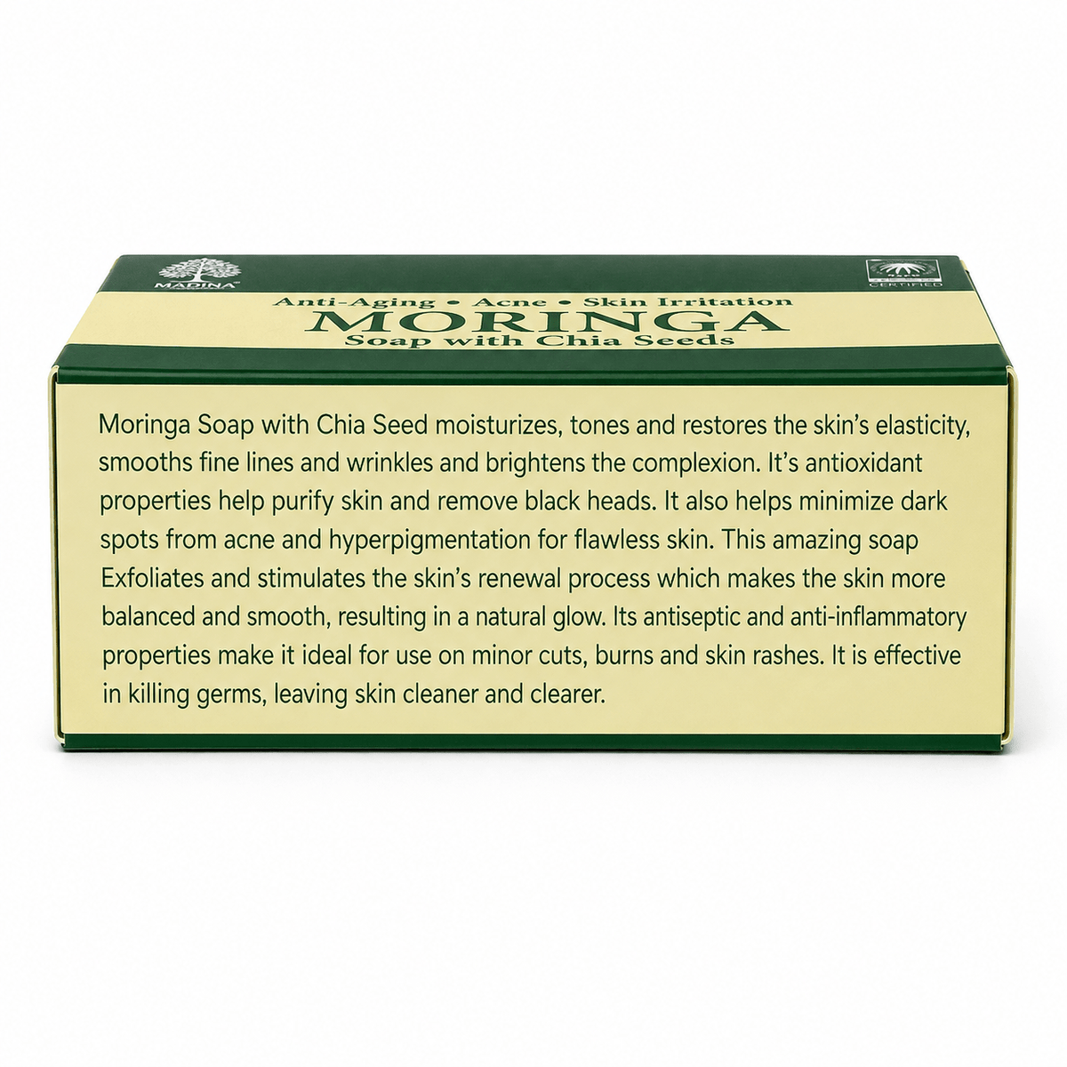 Madina Moringa Soap | Refreshing Botanical Cleansing Bar - Yado African & Caribbean Market