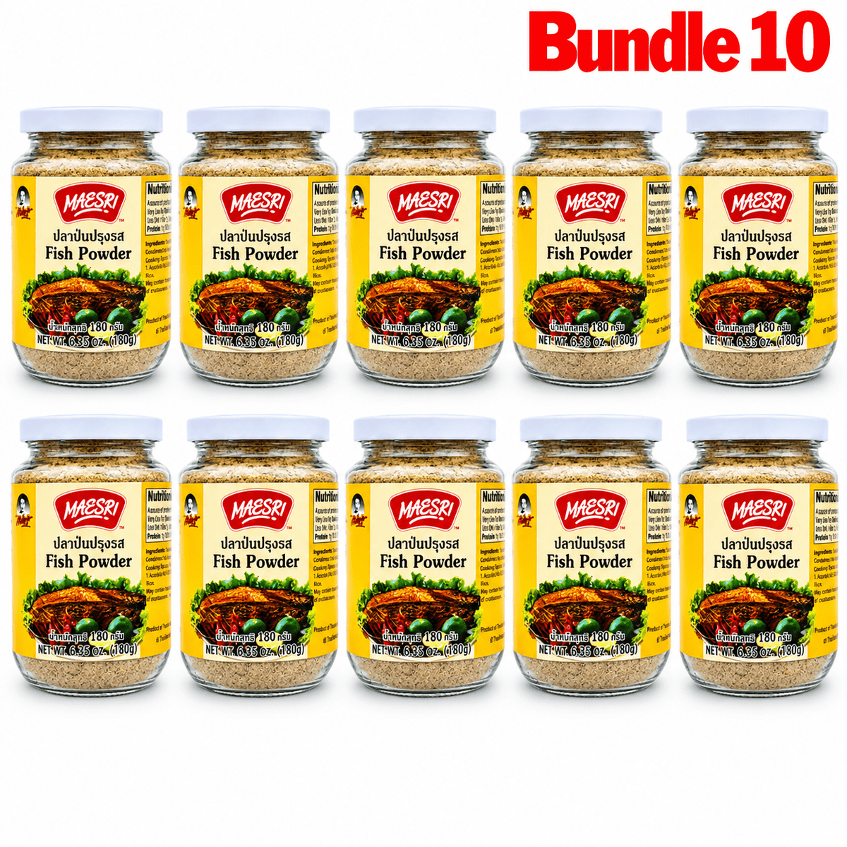 Maesri Fish Powder pack of 10 jars