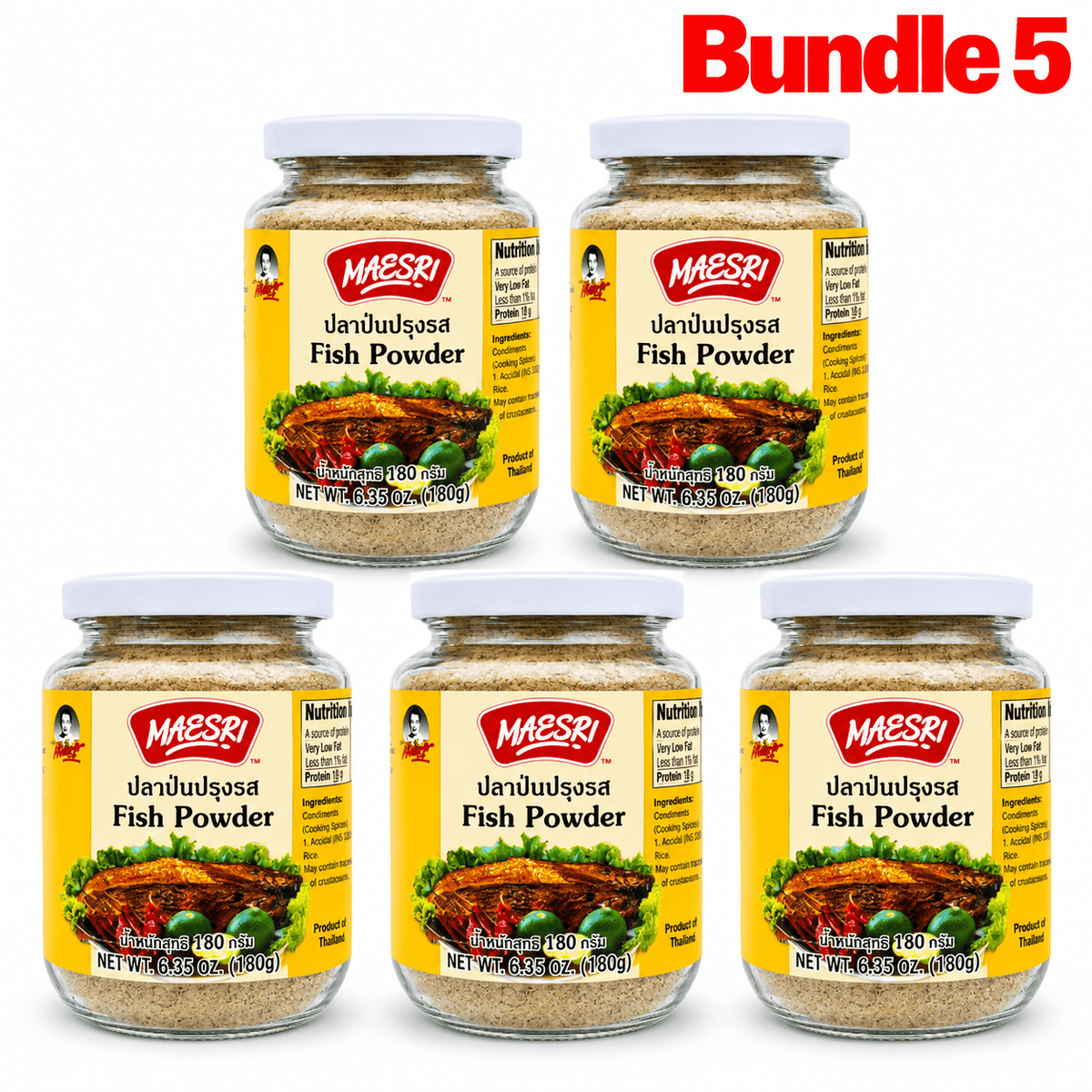 Maesri Fish Powder pack of 5 jars