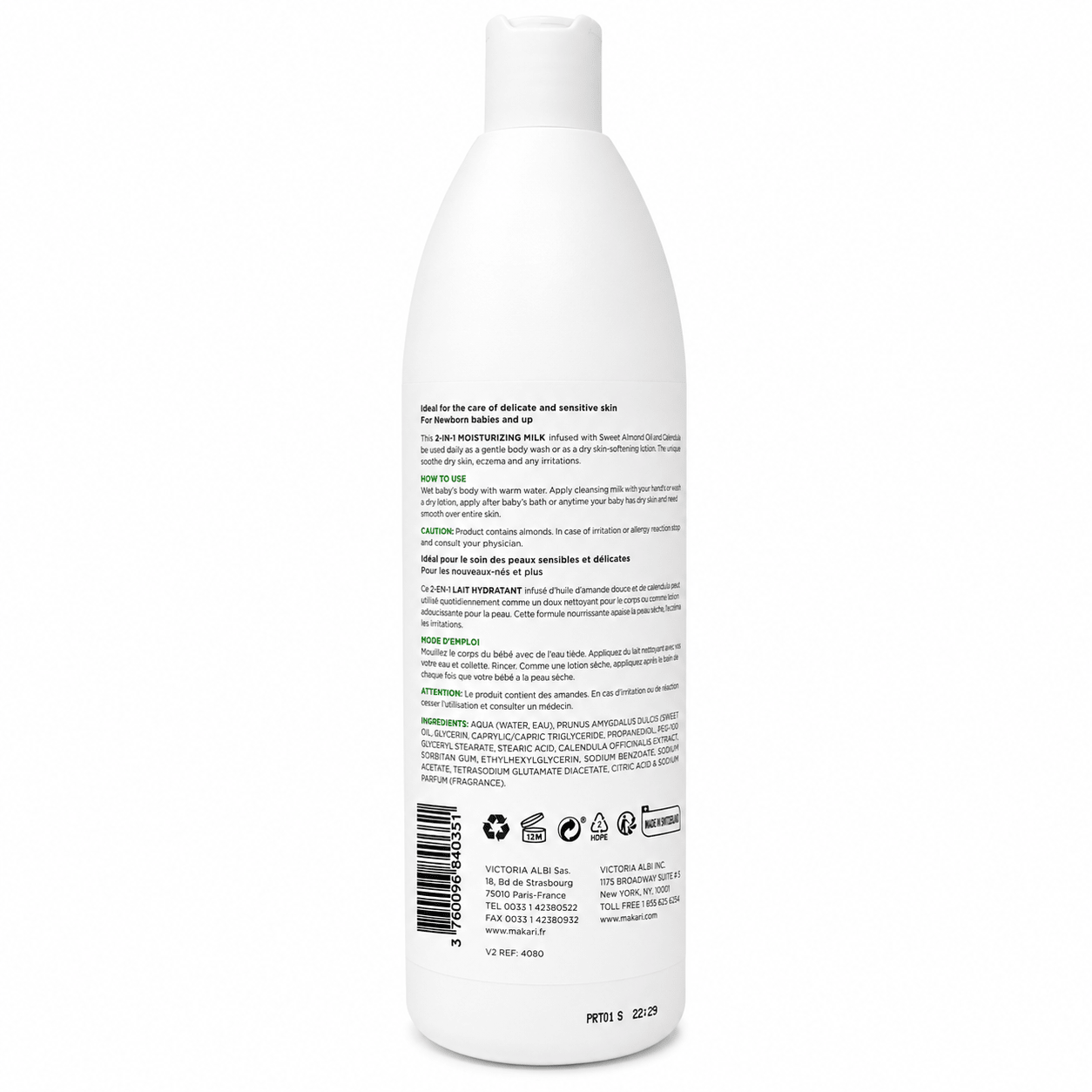 Makari Baby Moisturizing Milk 2-In-1 | Gentle Baby Care - Yado African & Caribbean Market