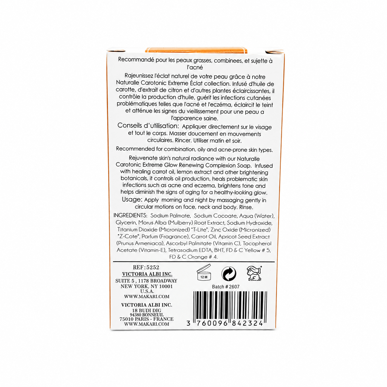 Makari Naturalle Carotonic Extreme Soap 7 oz for Radiant Skin - Yado African & Caribbean Market