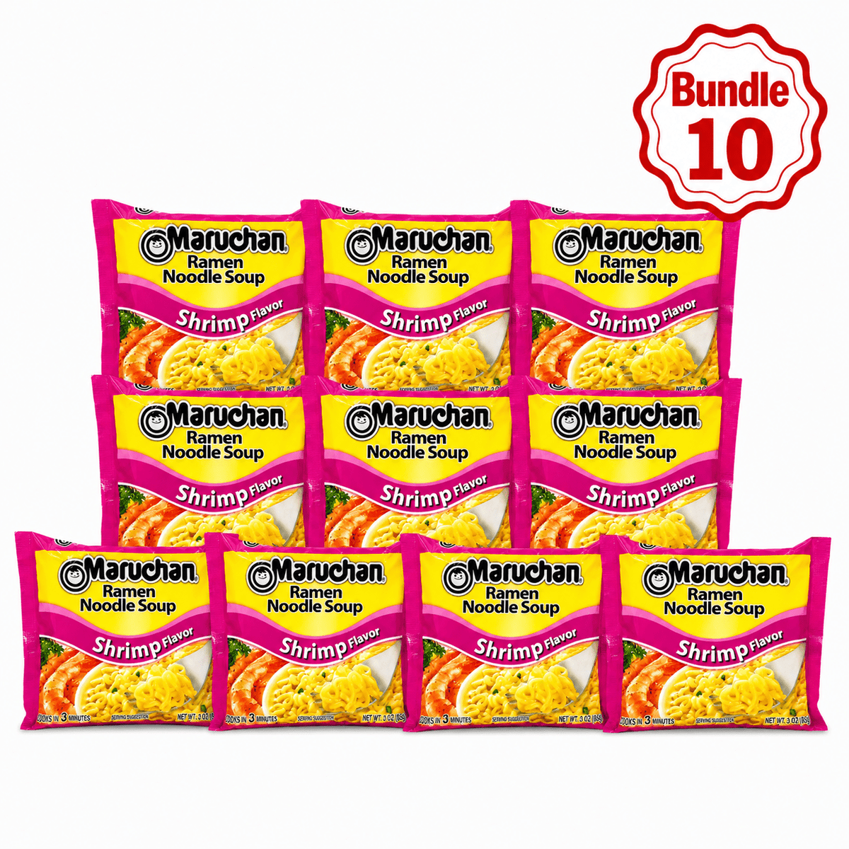 Maruchan Ramen Shrimp flavour pack of 10 packets
