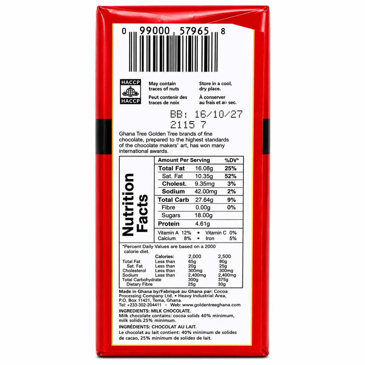 Milk Chocolate Bar 40% Cocoa 100g | Smooth & Creamy Taste - Yado African & Caribbean Market