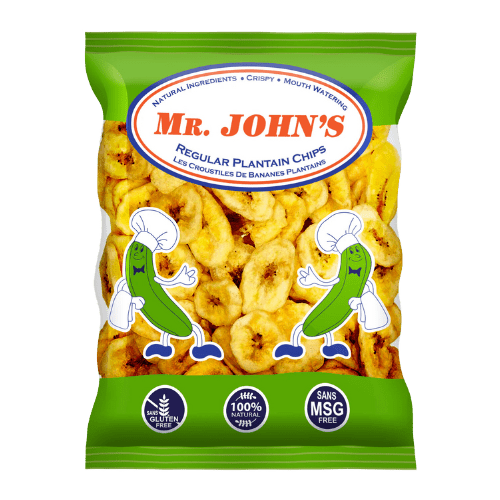 Mr. John Plantain Chips Green - Yado African & Caribbean Market