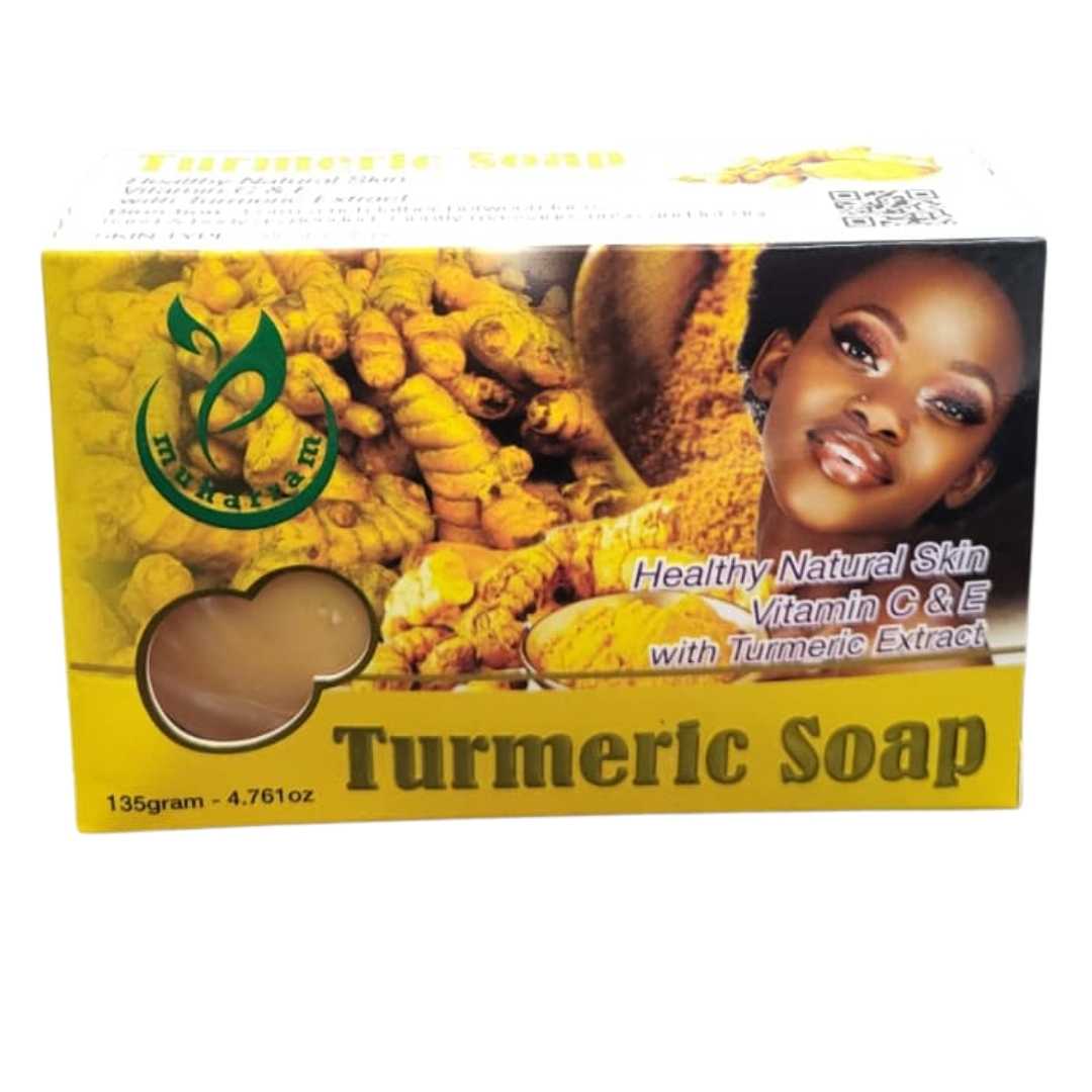 Muharram Tumeric Bar Soap, 4.76 Ounces - Yado African & Caribbean Market