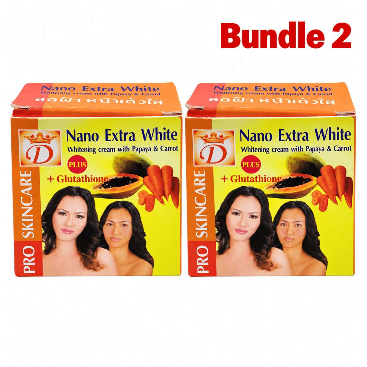 Nano Extra White Face Cream | Papaya & Carrot Care - Yado African & Caribbean Market