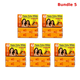 Nano Extra White Papaya Carrot Face Soap pack of 5 bars