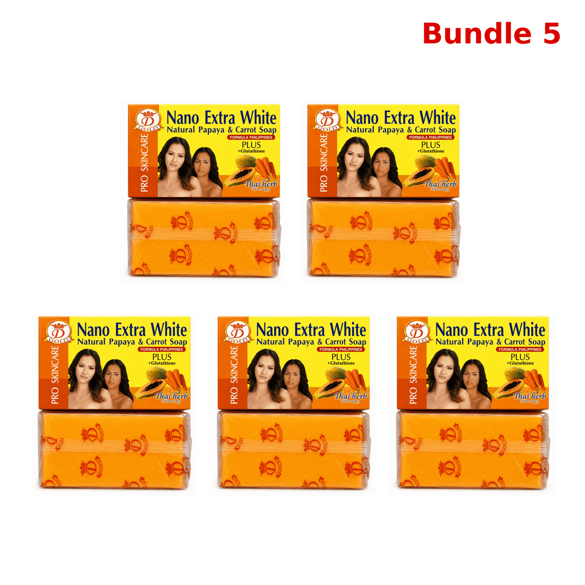 Nano Extra White Papaya Carrot Face Soaps | Radiant Skin - Yado African & Caribbean Market