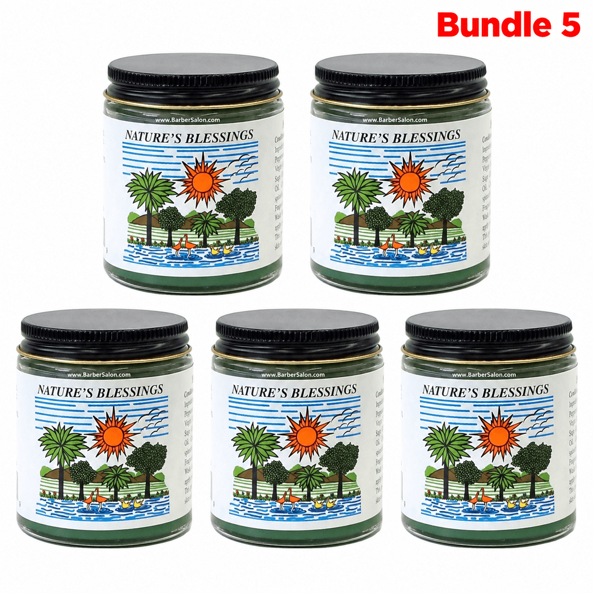 Nature's Blessings Hair Pomade 4 oz pack of 5 jars