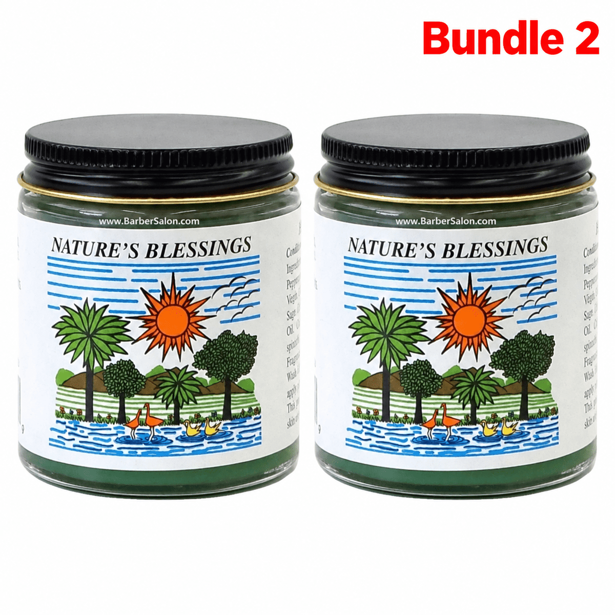 Nature's Blessings Hair Pomade 4 oz pack of 2 jars