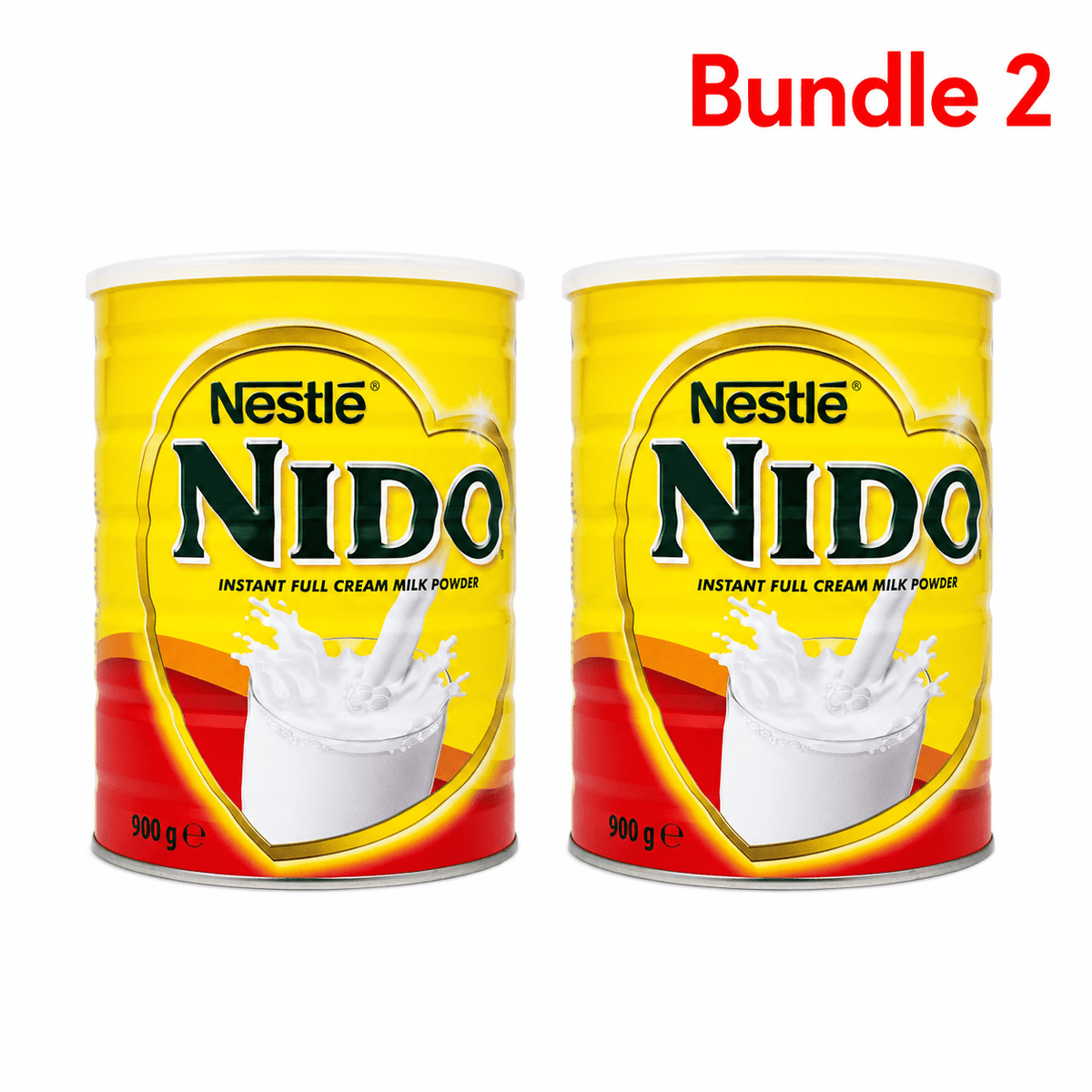 Nestlé Nido Dry Whole Milk 900g pack of 2 tins