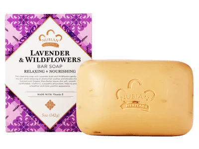 Nubian Heritage Bar Soap Shea Butter with Lavender & Wildflowers - 5 oz - Yado African & Caribbean Market