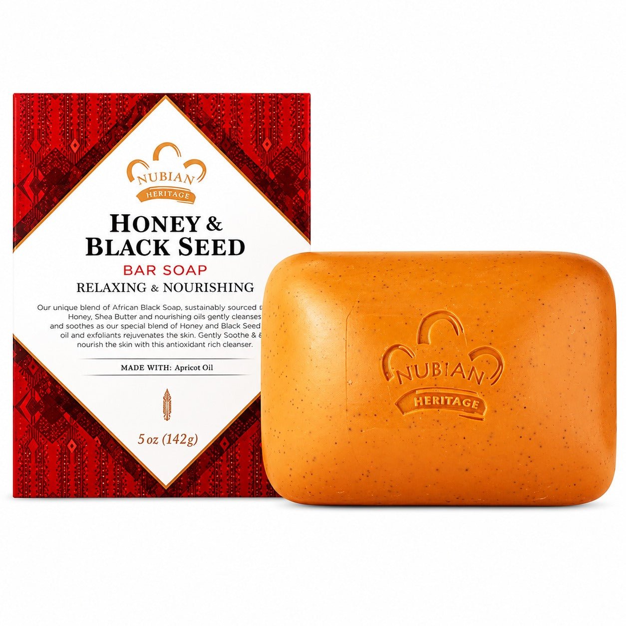 Nubian Heritage Honey & Black Seed Soap | Nourishing Bar - Yado African & Caribbean Market