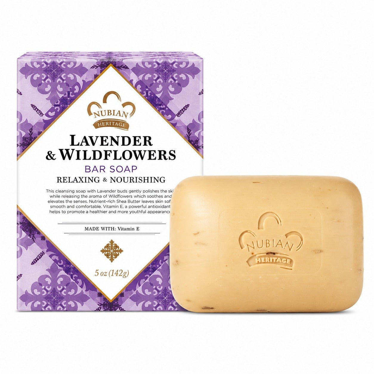 Nubian Heritage Lavender & Wildflowers Soap | 5 oz - Yado African & Caribbean Market