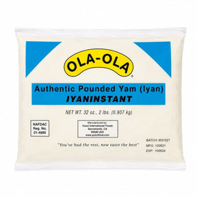 Ola Ola instant pounded yam flour (iyan), 2 lb bag