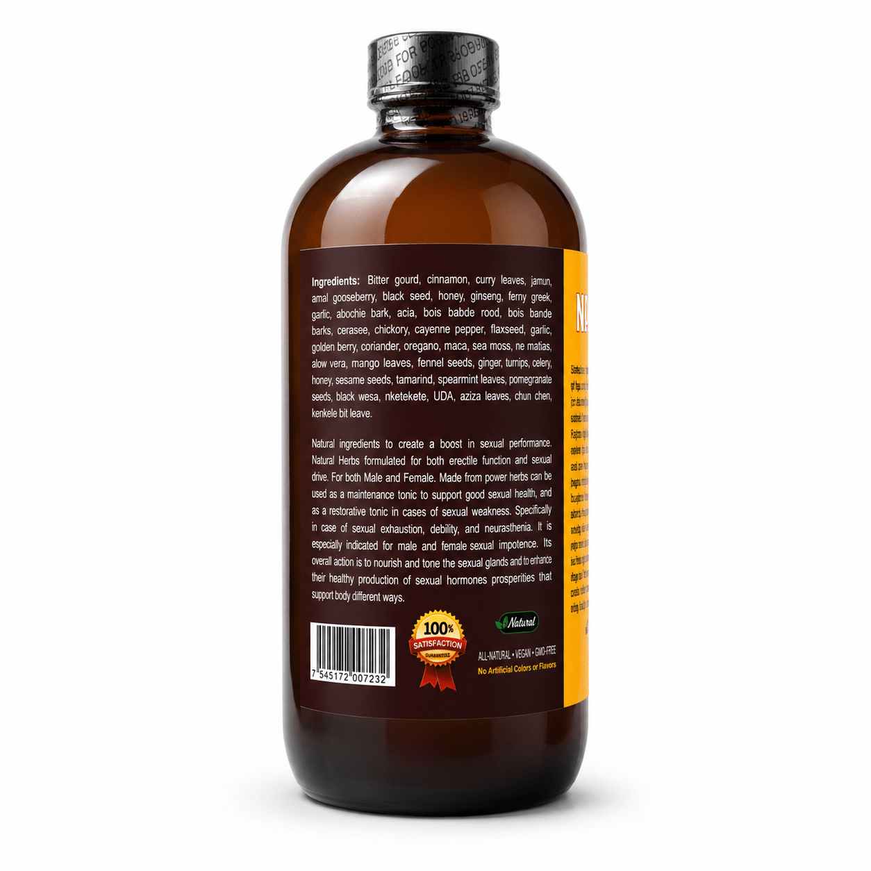Organic Natural Men Tonic - 16 oz. - Yado African & Caribbean Market