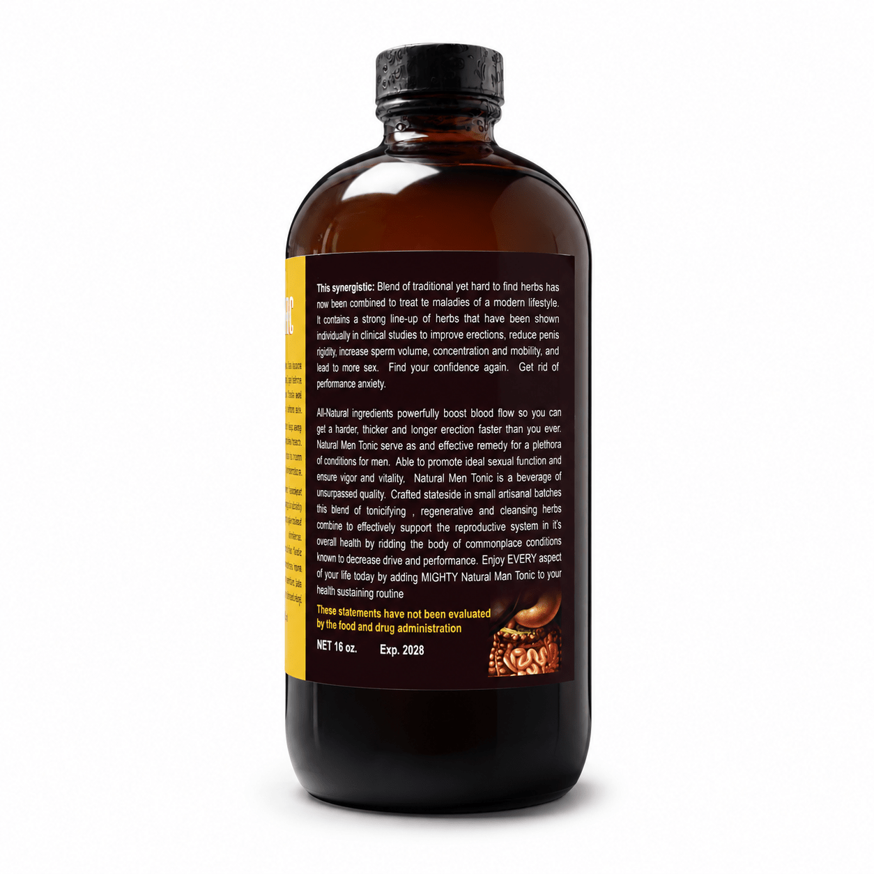 Organic Natural Men Tonic - 16 oz. - Yado African & Caribbean Market