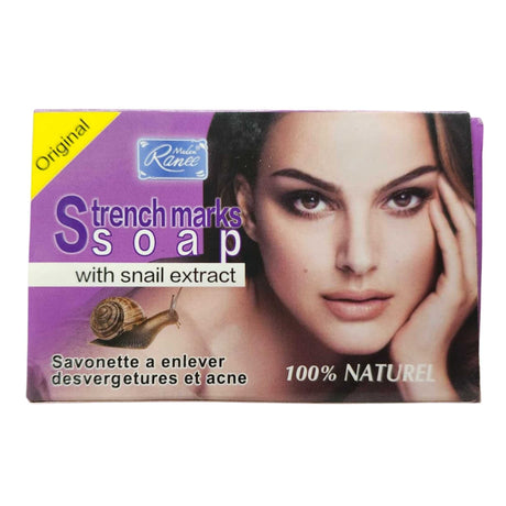 Original artisanal Madam Ranee soap for stretch marks with snail extract - 100% natural cleansing soap for reducing acne and scars - Yado African & Caribbean Market