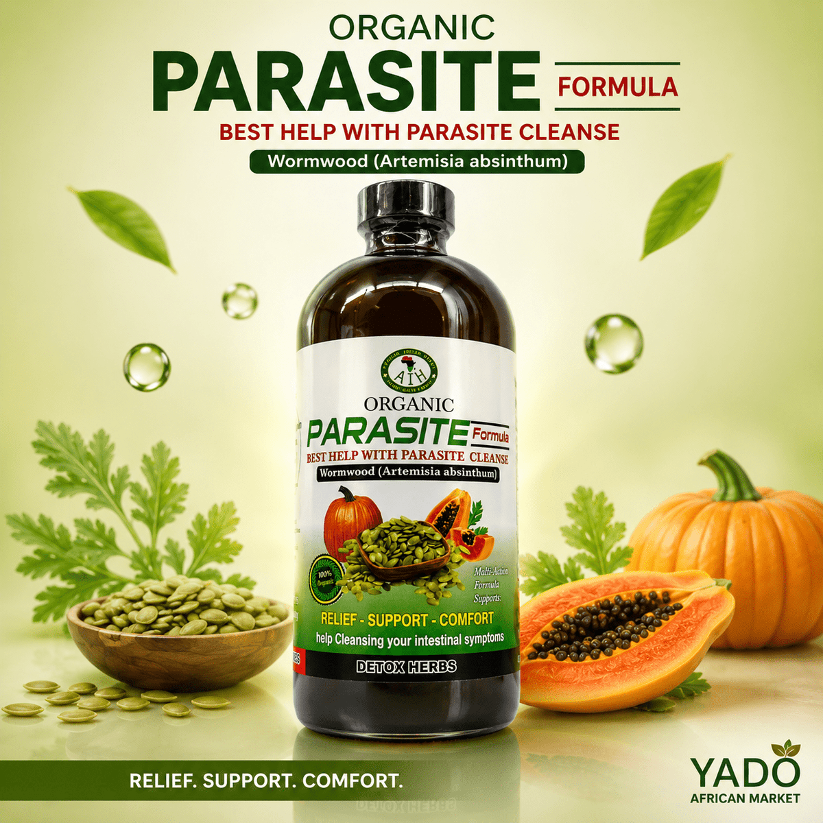 Parasite Cleanse – Herbal Detox & Digestive Support - Yado African & Caribbean Market