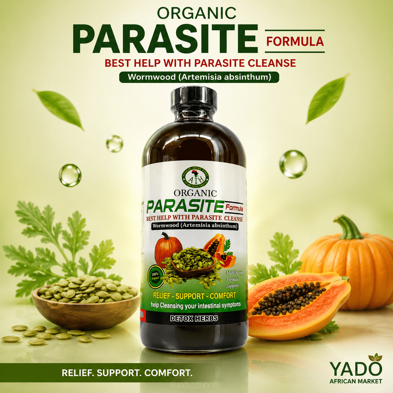 Parasite Cleanse – Herbal Detox & Digestive Support - Yado African & Caribbean Market