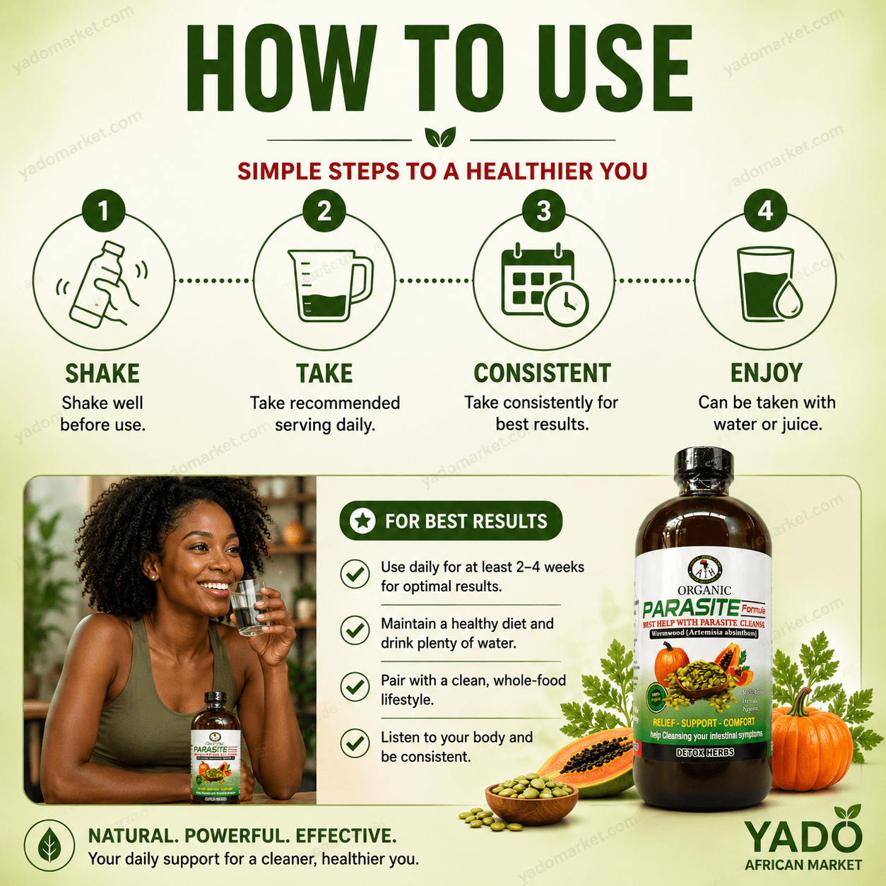 Parasite Cleanse – Herbal Detox & Digestive Support - Yado African & Caribbean Market