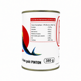 Pinton sardinella paste 380 g can, side view