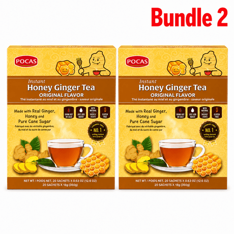 Pocas Honey Ginger Tea Original flavour pack of 2 boxes