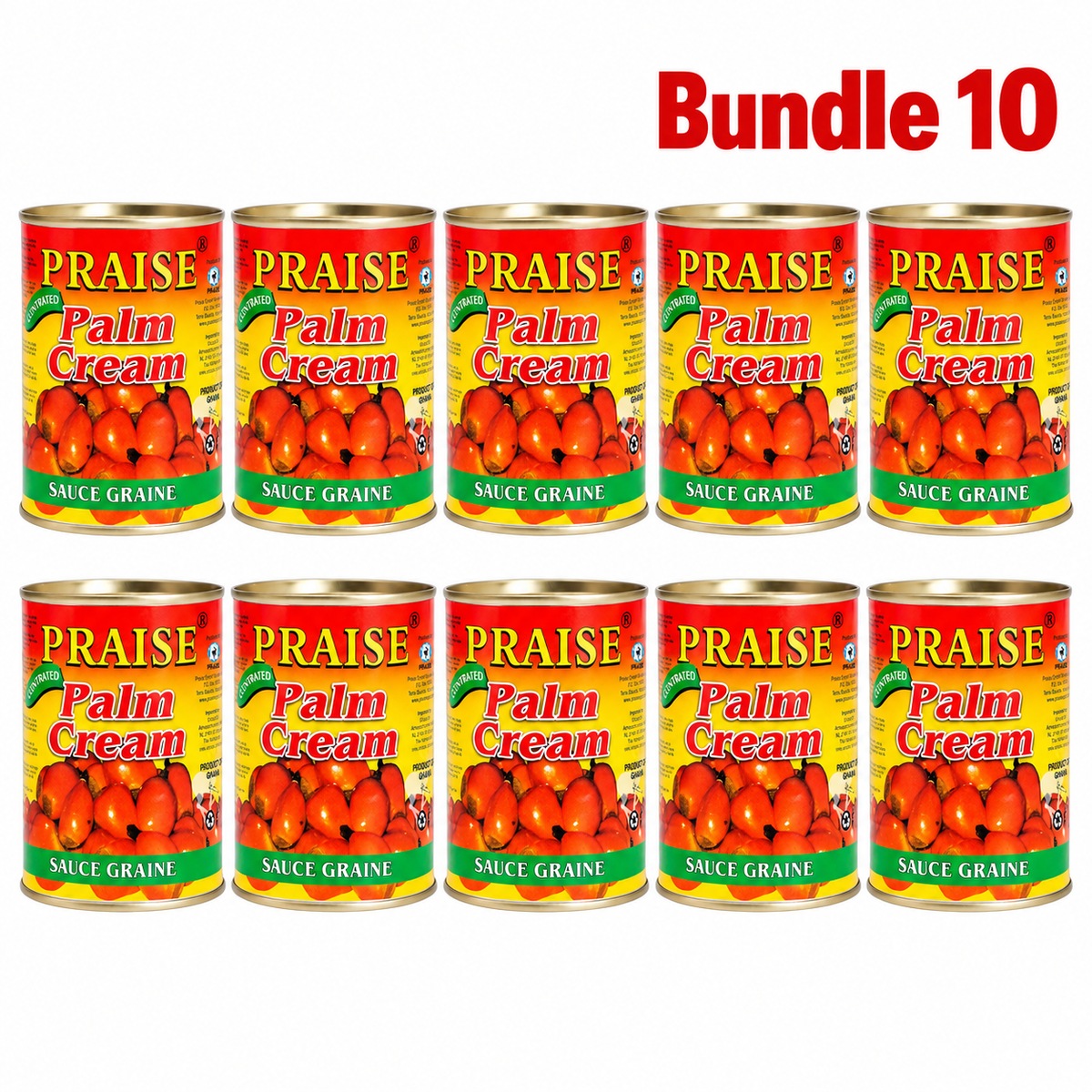 Praise Palm Cream 800g pack of 10 tins