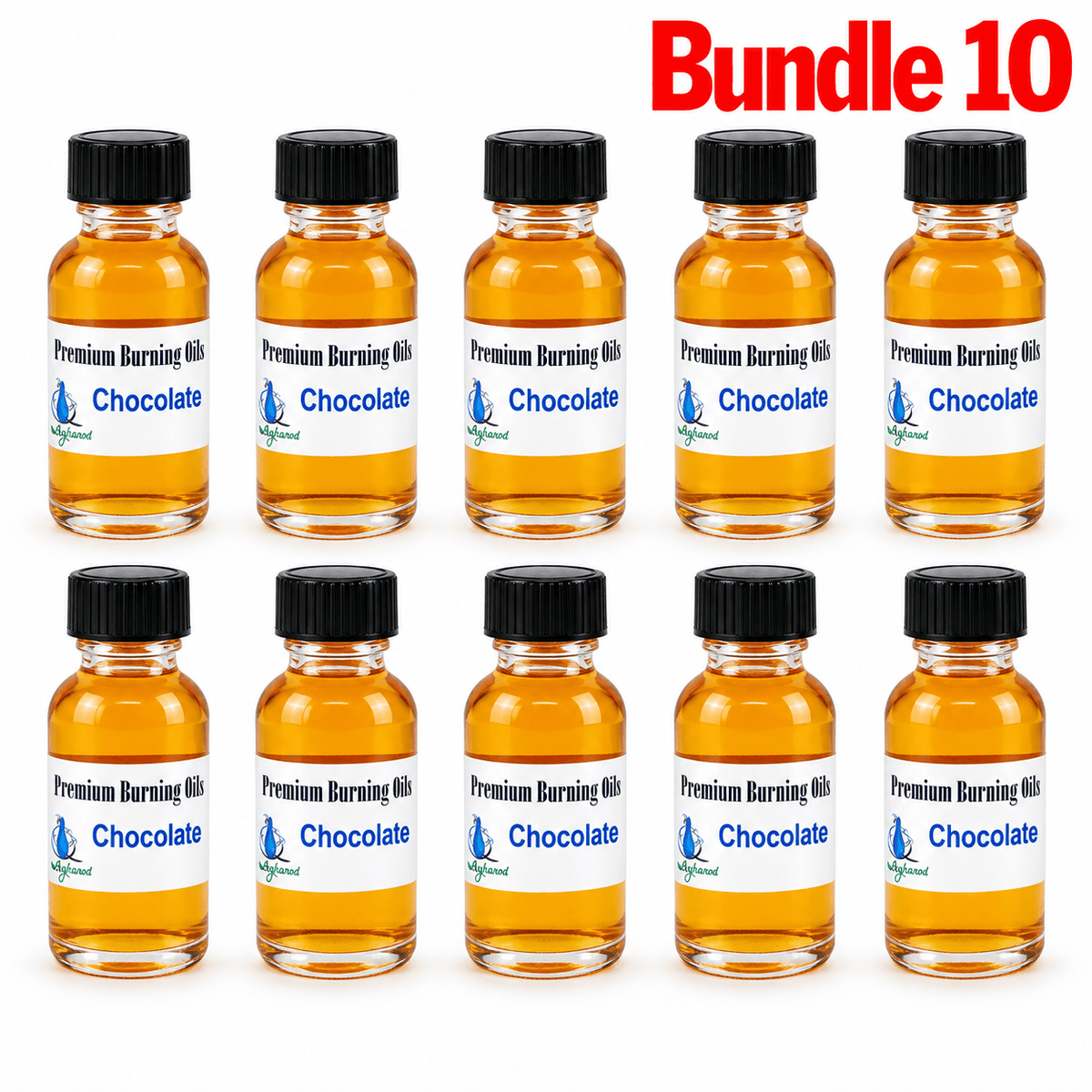 Premium Burning Oil Chocolate pack of 10 bottles