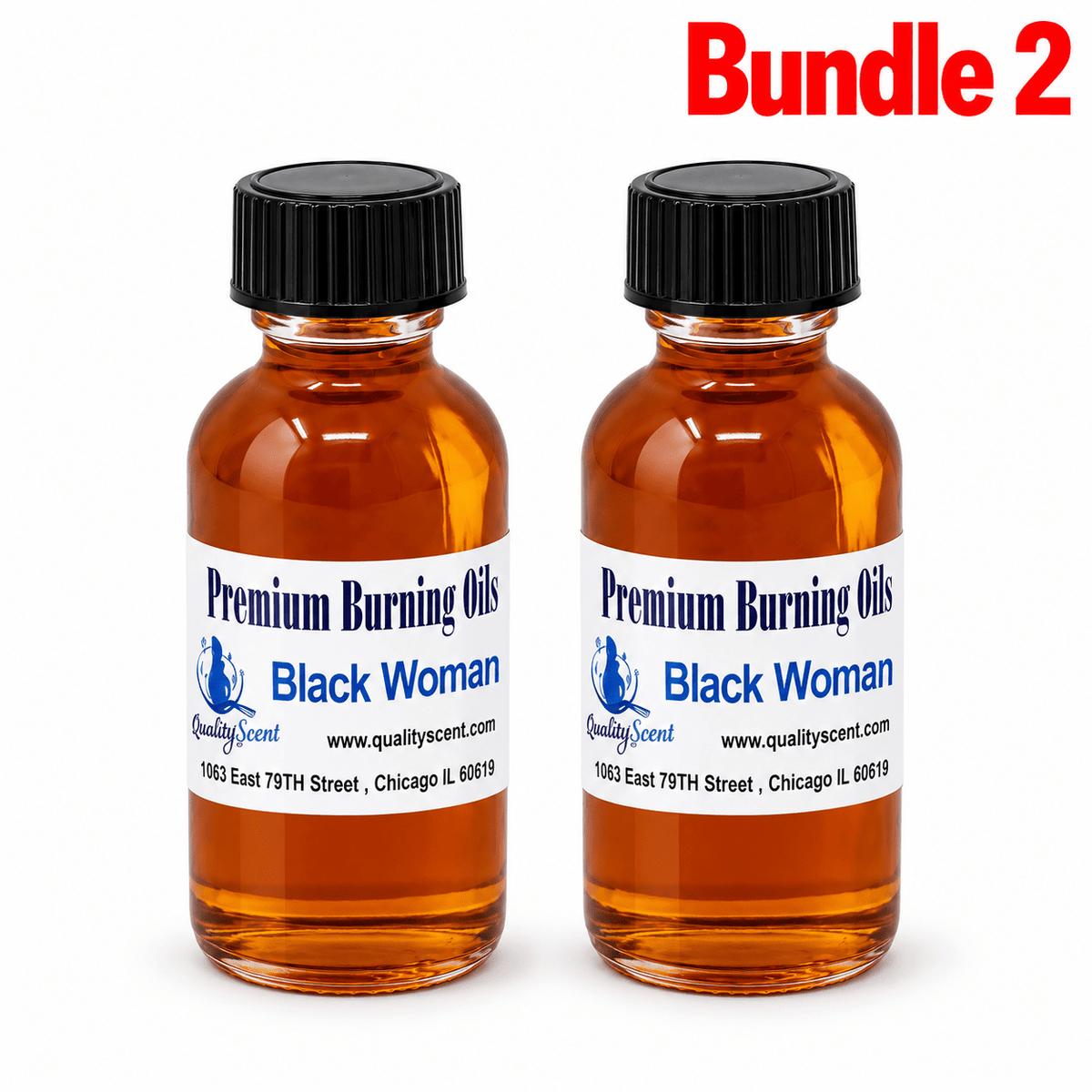 Premium Burning Oil Black woman pack of 2 bottles