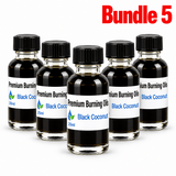 Premium Burning Oil Black Coconut pack of 5 bottles