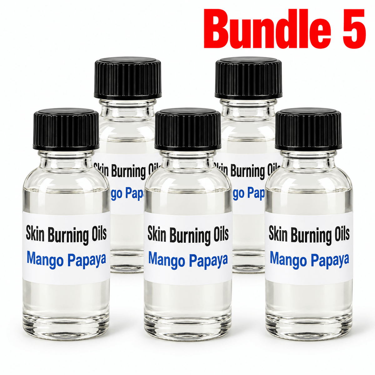 Premium Burning Oil Mango papaya pack of 5 bottles