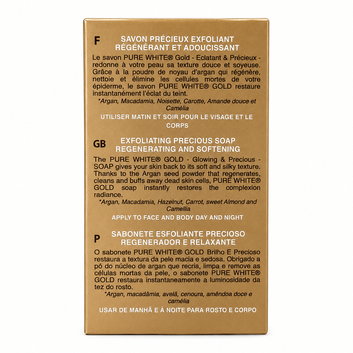 Pure White Gold Soap | Glowing Exfoliating Skin Care - Yado African & Caribbean Market