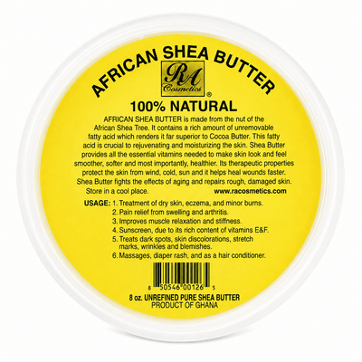 RA 100% Pure Shea Butter Yellow (Solid) 8 oz - Yado African & Caribbean Market