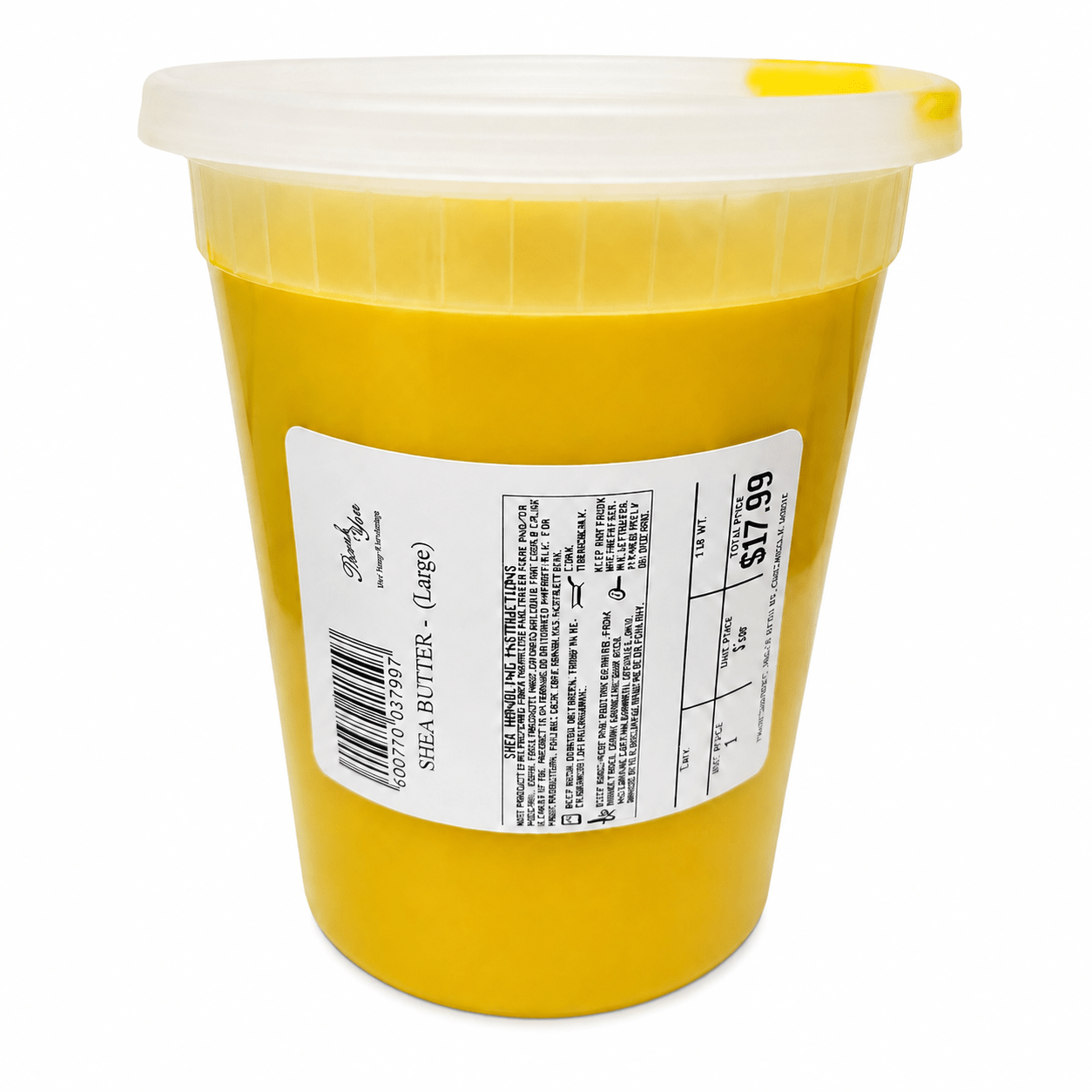 RA 100% Pure Shea Butter Yellow (Solid) 8 oz - Yado African & Caribbean Market