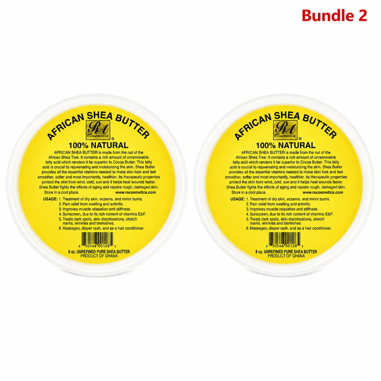 RA 100% Pure Shea Butter Yellow (Solid) 8 oz - Yado African & Caribbean Market