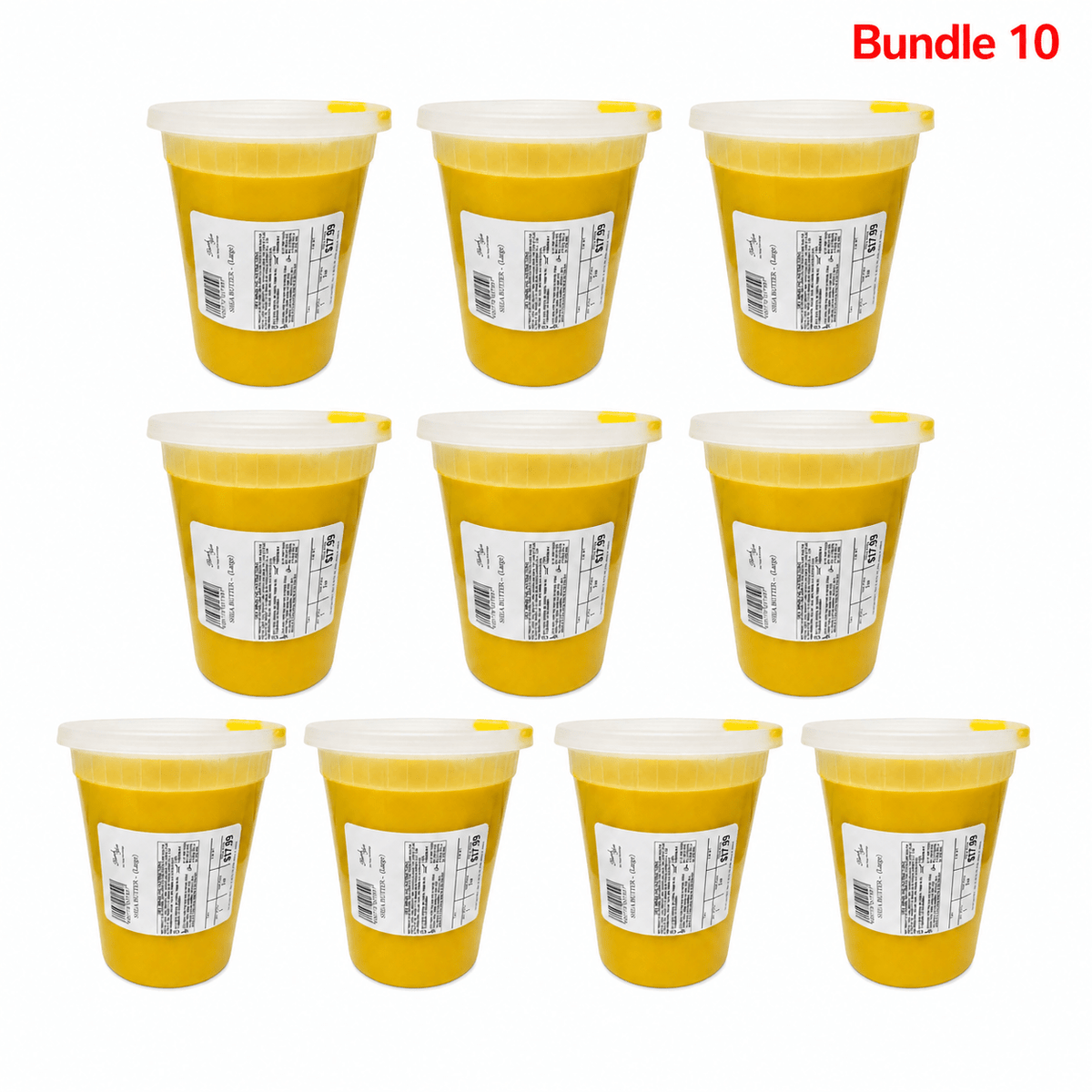 RA Pure Shea Butter 16oz pack of 10 tubs