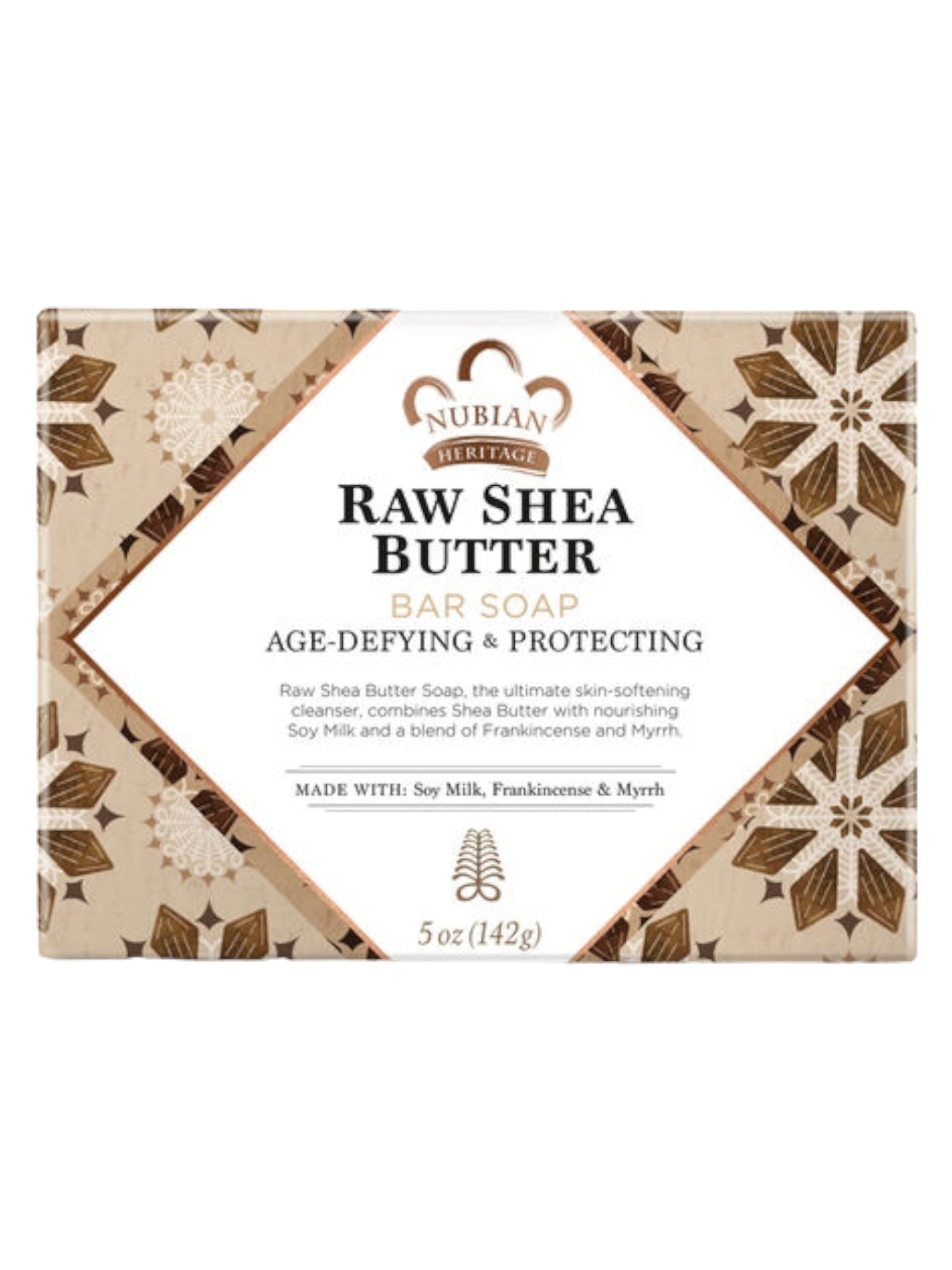 Raw Shea Butter Bar Soap: Age Defying & Protecting with Soy Milk, Frankincense & Myrrh (5oz) - Yado African & Caribbean Market