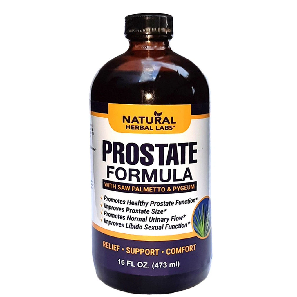 Bottle of Prostate Formula by Natural Herbal Labs – natural dietary supplement for prostate health, featuring herbal ingredients.