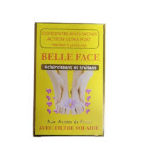 Belle Face Lightening and Cleansing Cream – Concentrated Anti-Dark Spot Treatment with Fruit Acids and Sunscreen Filter (5-Day Results)
