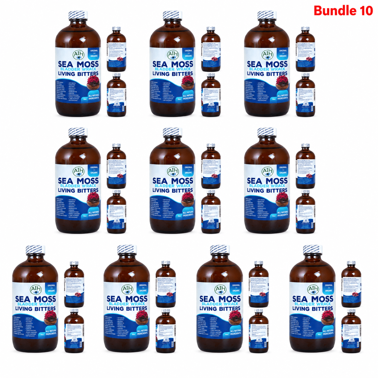 Sea Moss Bladder Wrack Living Bitters 16 OZ | Herbal Blend - Yado African & Caribbean Market